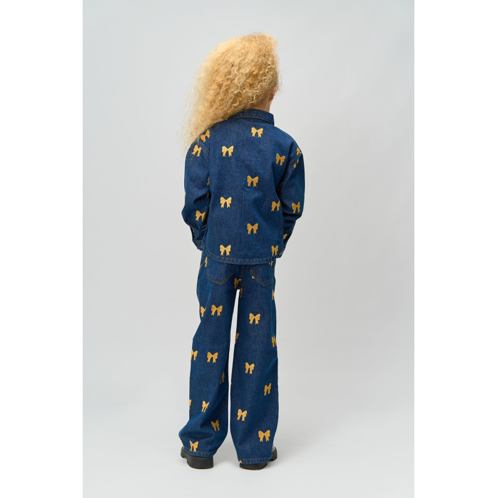 THE NEW TNRaquel Denim Skjortejakke Skjorter Medium Blue Denim AOP