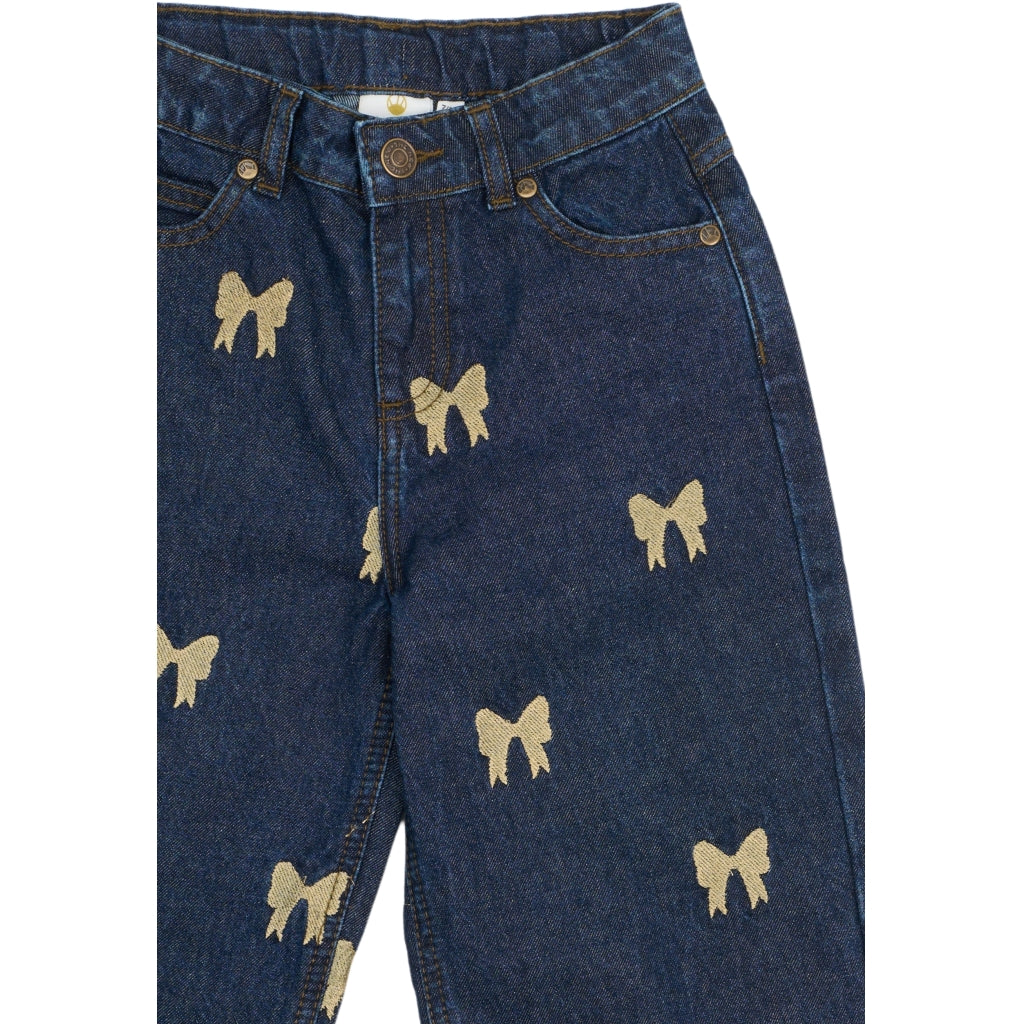 THE NEW TNRaquel Wide Jeans Jeans Medium Blue Denim AOP