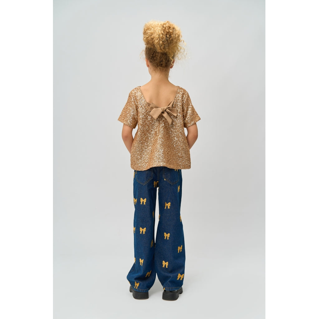 THE NEW TNRaquel Wide Jeans Jeans Medium Blue Denim AOP