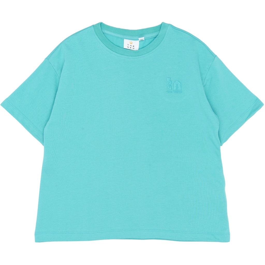 THE NEW TNRasmus Oversize Kortærmet Sweat Bluse T-shirt Maui Blue
