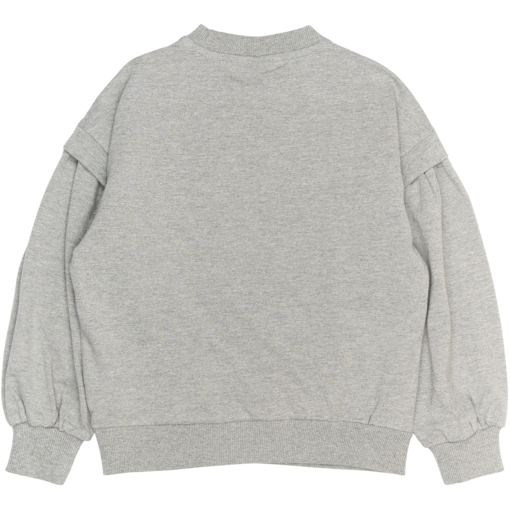 THE NEW TNRenata Glitter Sweatshirt Sweatshirt Light Grey Melange