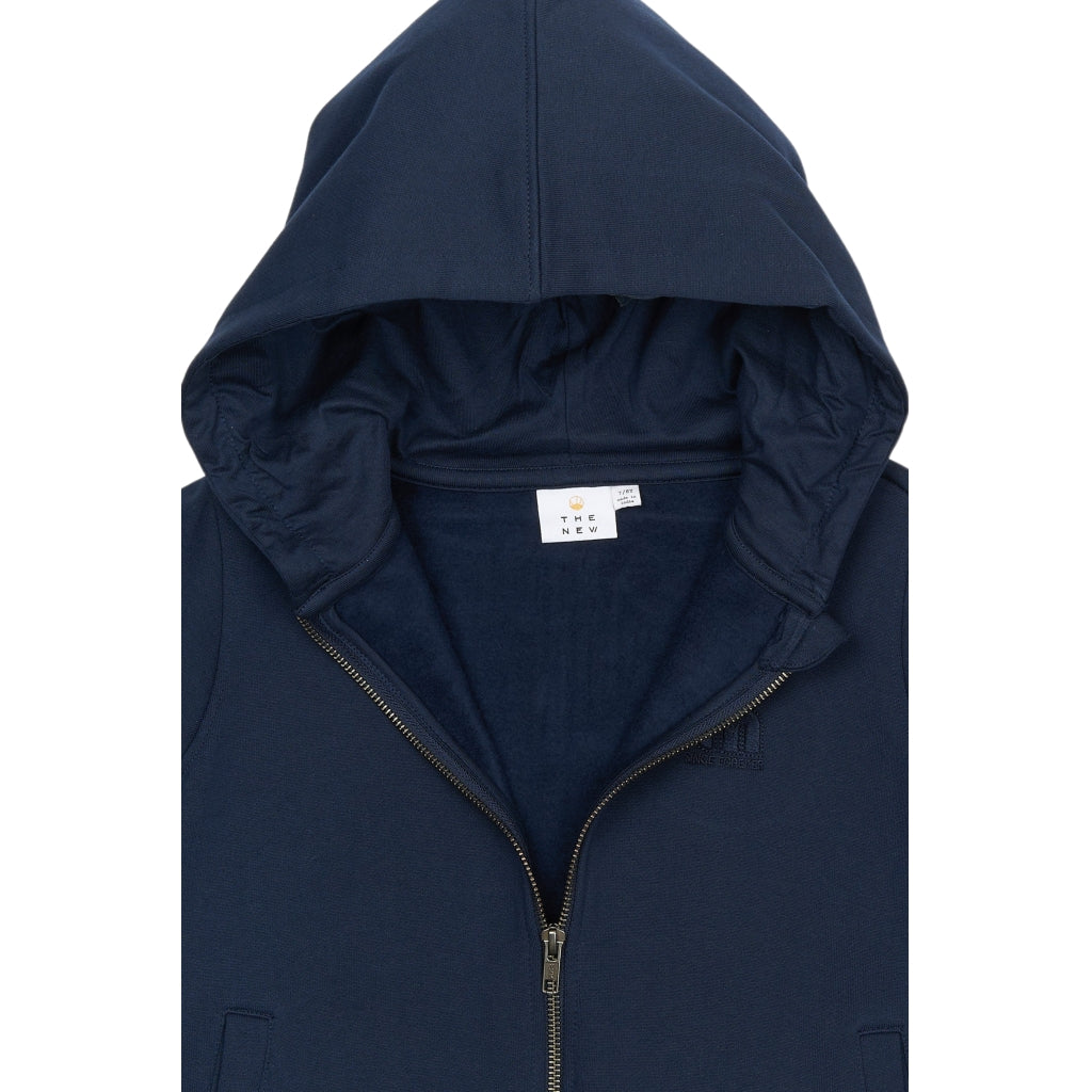 THE NEW TNReza Zip Hættetrøje Sweatshirt Navy Blazer