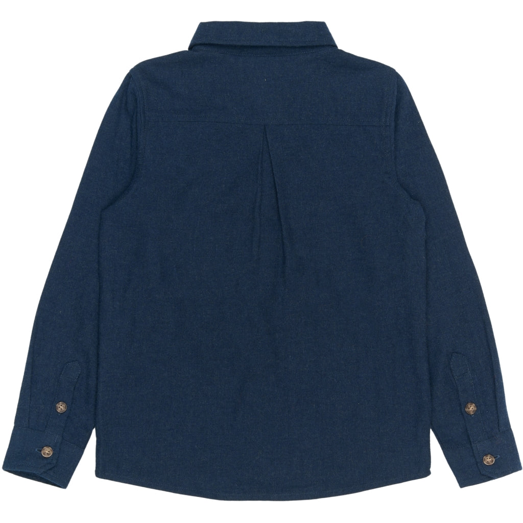 THE NEW TNRick Længærmet Skjorte Skjorter Navy Blazer Melange