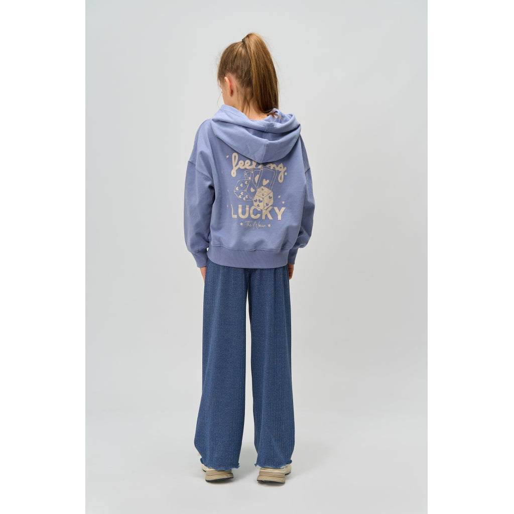 THE NEW TNRina Wide Glitter Rib Bukser Bukser Navy Blazer