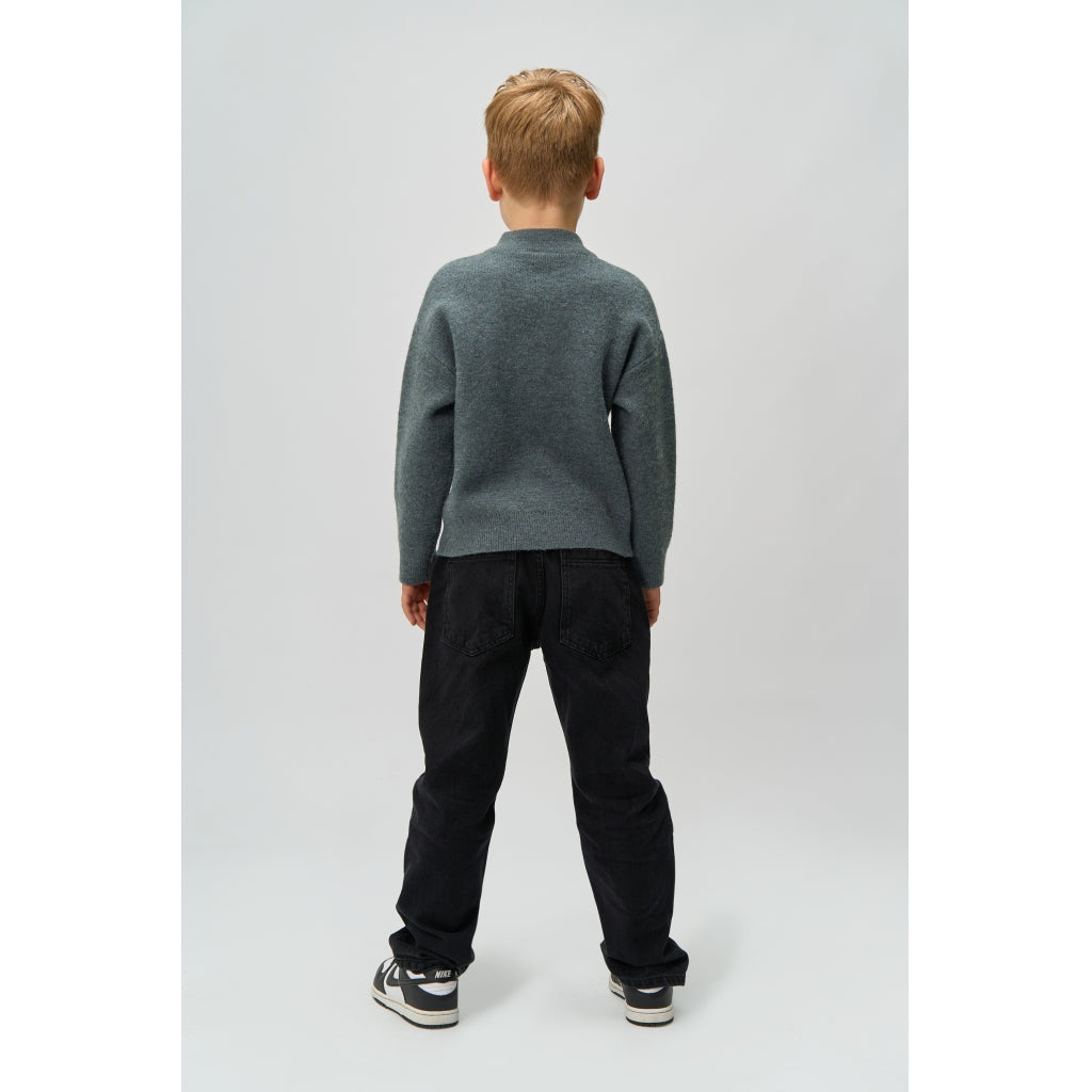 THE NEW TNRolland Strik Cardigan Strik Blue Melange