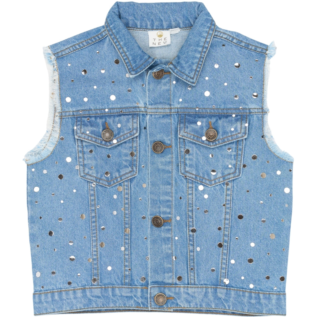 THE NEW TNRomina Denim Vest Vest Light blue denim