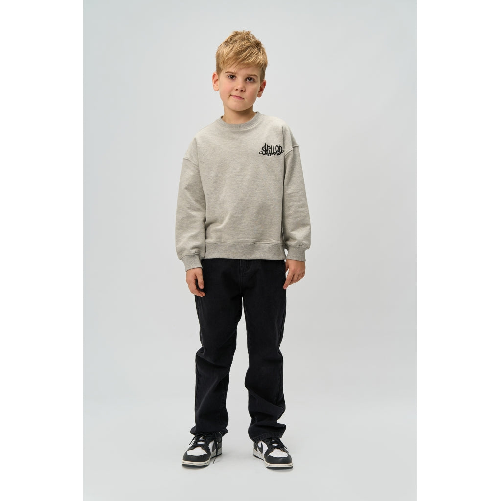 THE NEW TNRon Melange Oversize Sweatshirt Sweatshirt Light Grey Melange