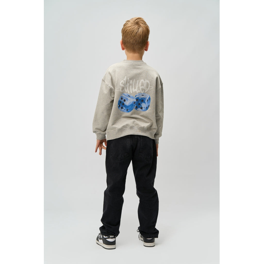 THE NEW TNRon Melange Oversize Sweatshirt Sweatshirt Light Grey Melange