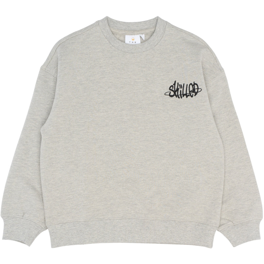 THE NEW TNRon Melange Oversize Sweatshirt Sweatshirt Light Grey Melange