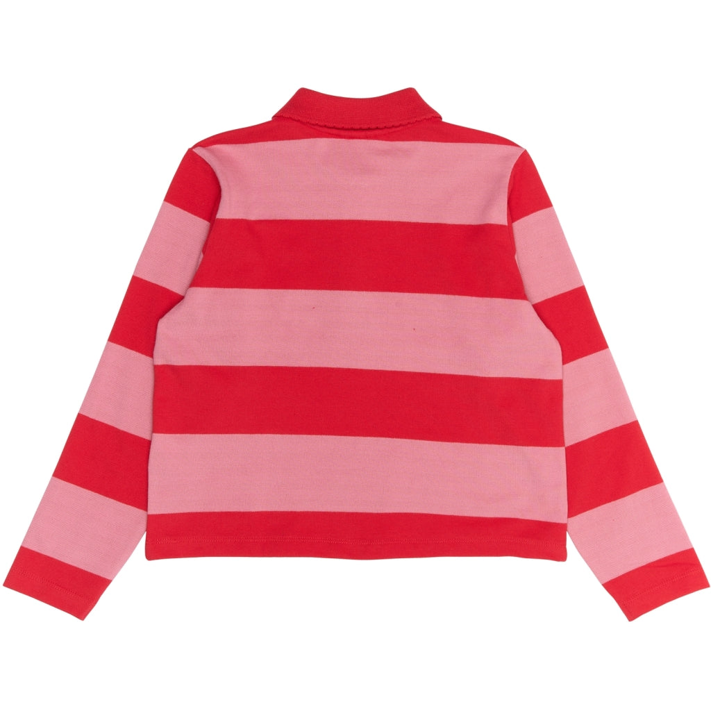 THE NEW TNRook Længærmet Pique Polo Langærmet bluse Ski Patrol Striped