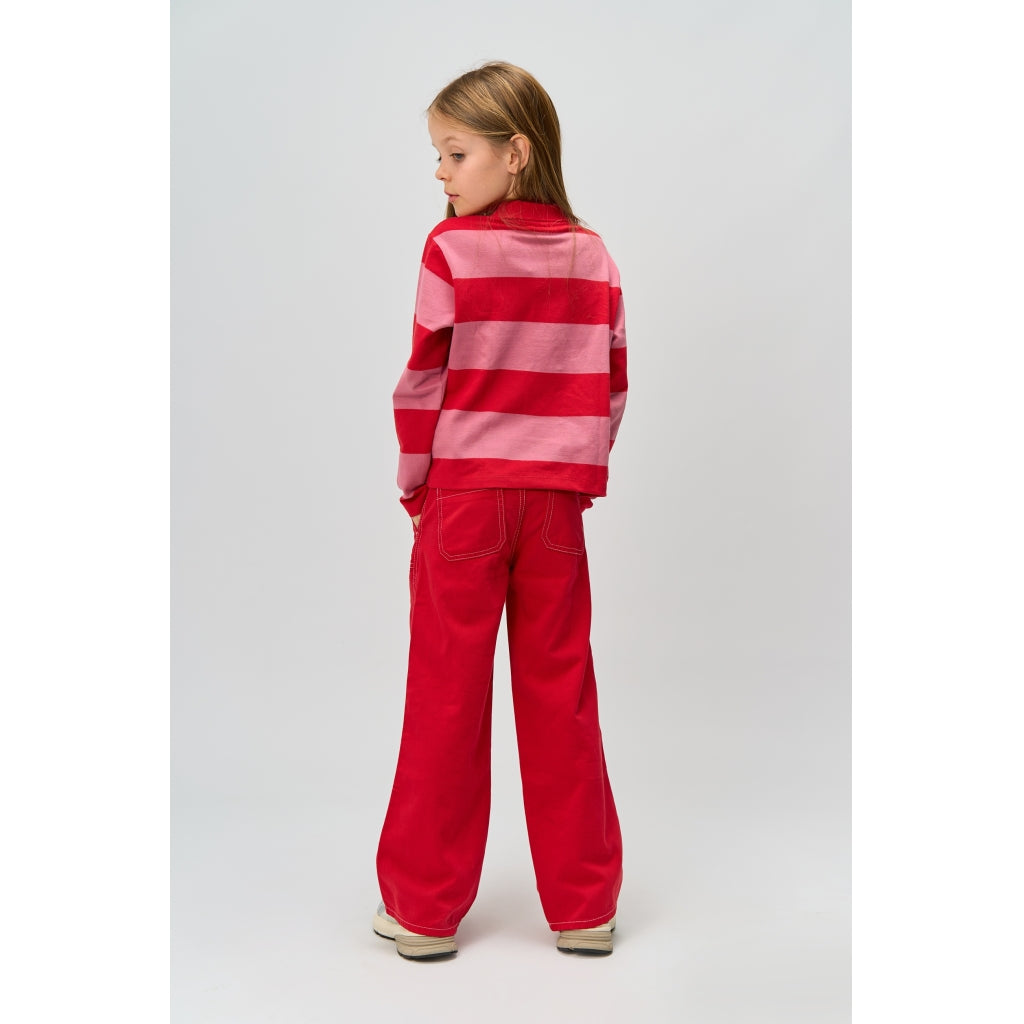 THE NEW TNRook Længærmet Pique Polo Langærmet bluse Ski Patrol Striped