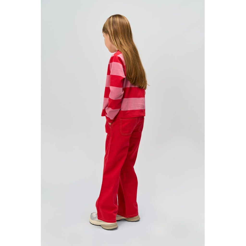 THE NEW TNRook Længærmet Pique Polo Langærmet bluse Ski Patrol Striped