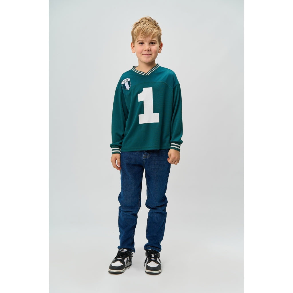 THE NEW TNRooney Oversize Længærmet Bluse Langærmet bluse Deep Teal