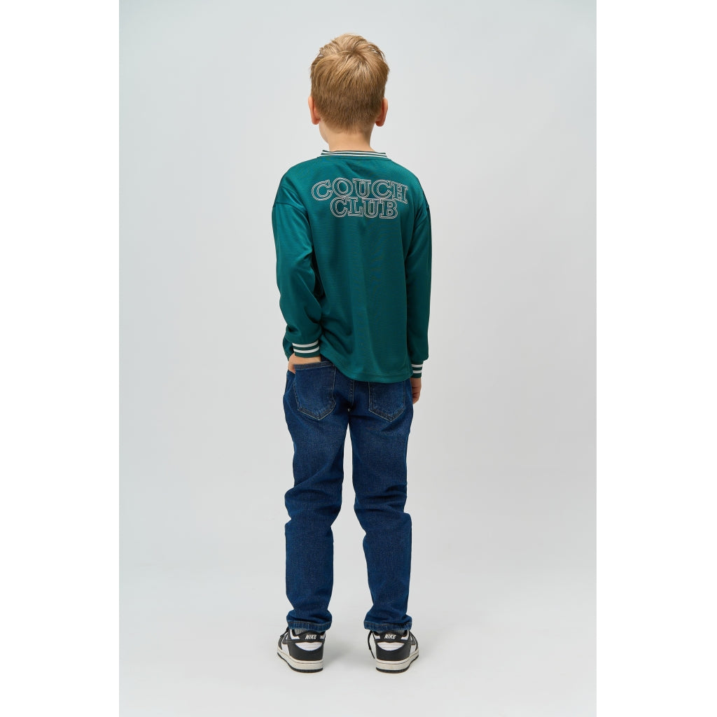 THE NEW TNRooney Oversize Længærmet Bluse Langærmet bluse Deep Teal