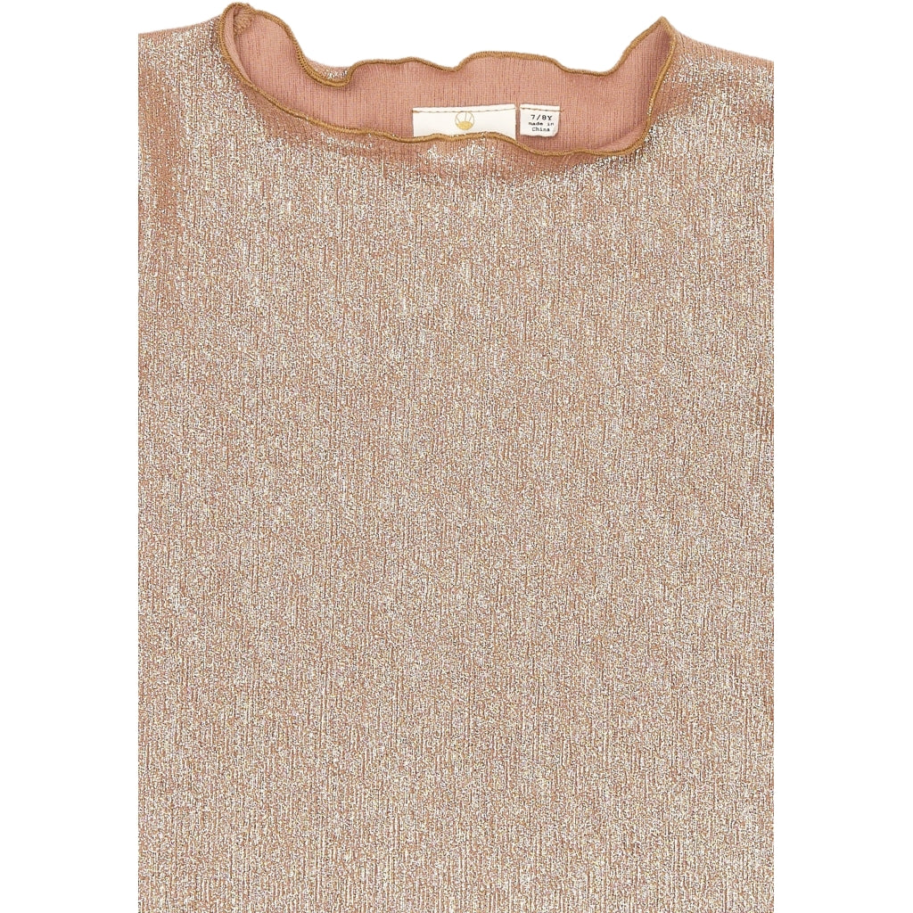 THE NEW TNRosalind Længærmet Glitter Bluse Langærmet bluse GOLD 