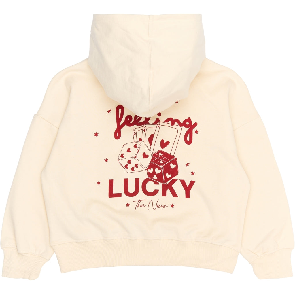 THE NEW TNRowe Oversize Hættetrøje Sweatshirt Gardenia AOP