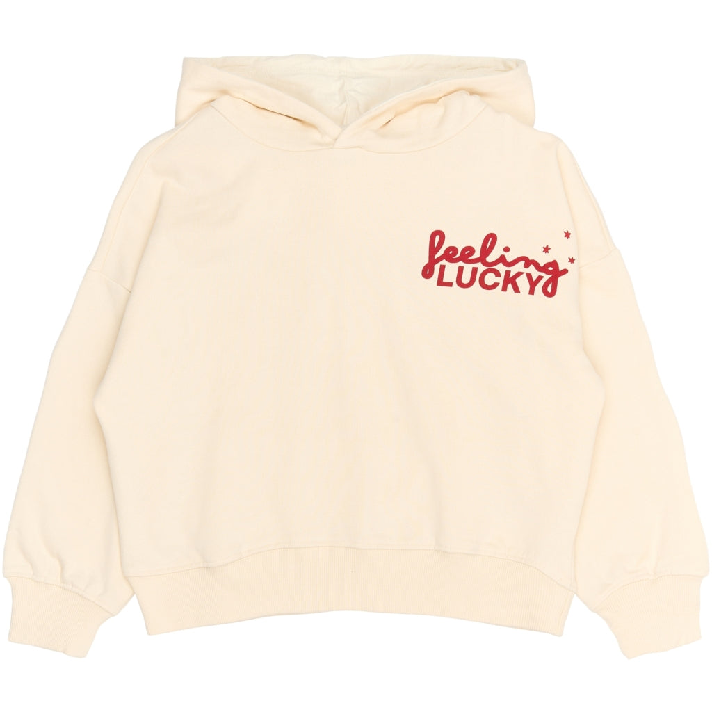 THE NEW TNRowe Oversize Hættetrøje Sweatshirt Gardenia AOP