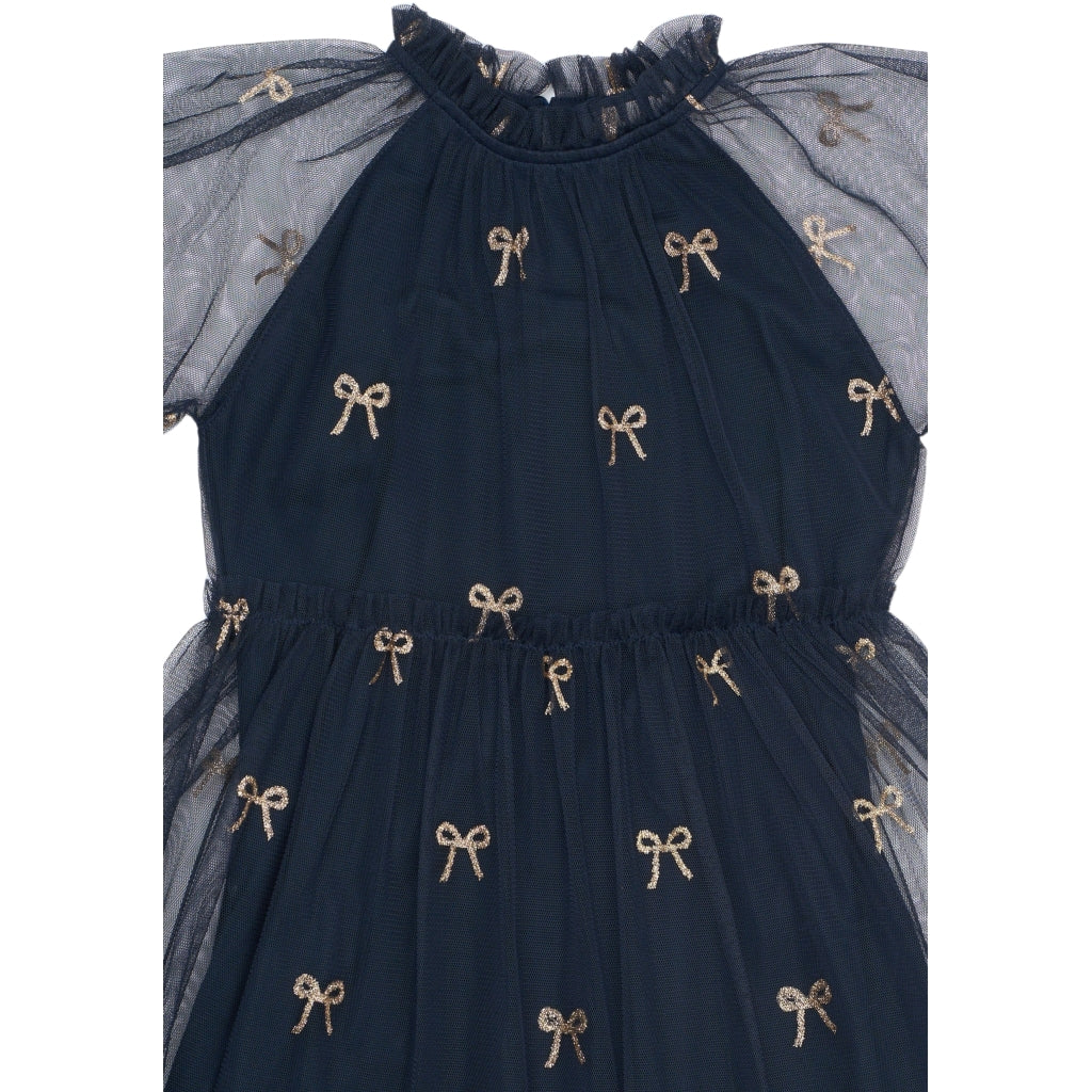THE NEW TNRudelle Længærmet Kjole Kjoler Navy Blazer AOP