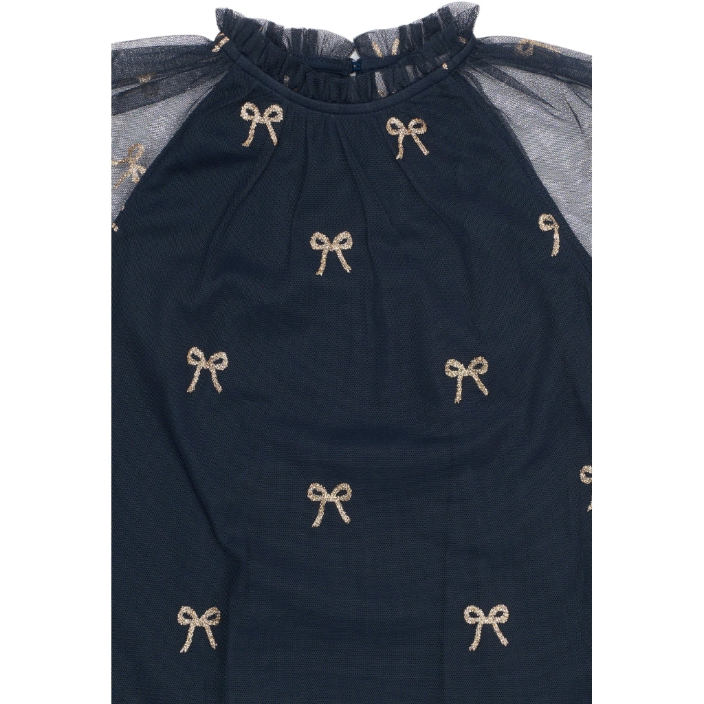THE NEW TNRudelle Længærmet Top Skjorter Navy Blazer AOP