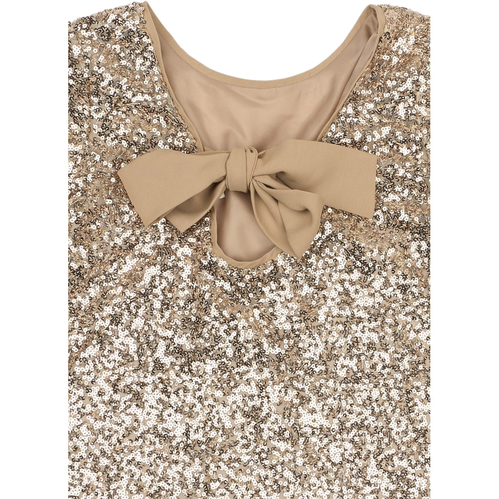 THE NEW TNRupa Kortærmet Paillet Top Skjorter GOLD 