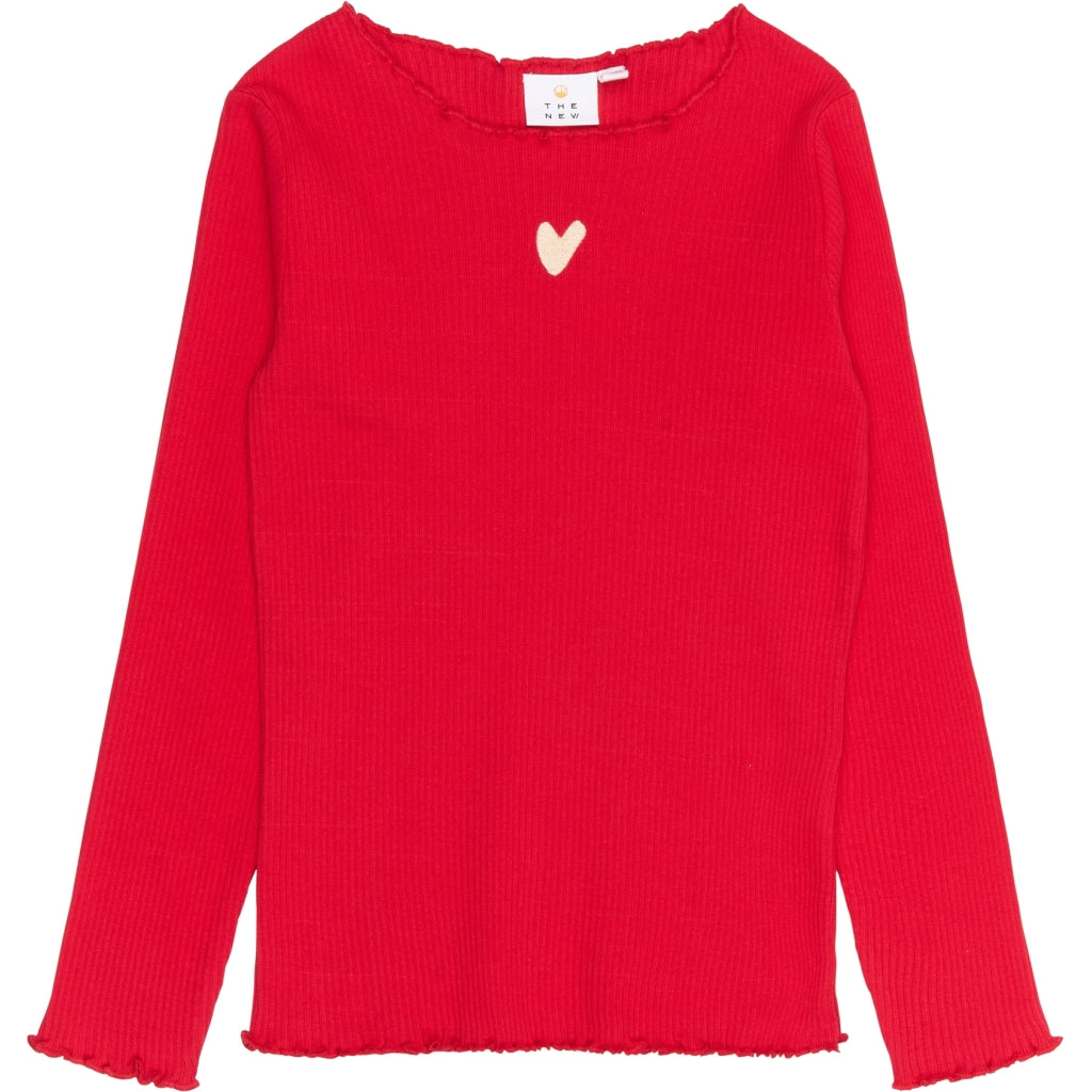 THE NEW TNRya Længærmet Rib Bluse Langærmet bluse Ski Patrol