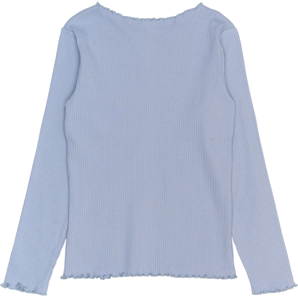 THE NEW TNRya Længærmet Rib Bluse Langærmet bluse Tempest