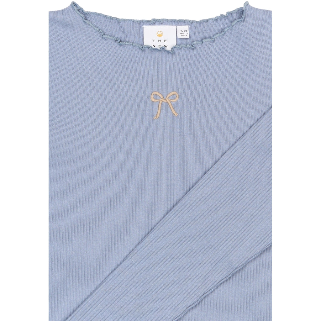 THE NEW TNRya Længærmet Rib Bluse Langærmet bluse Tempest