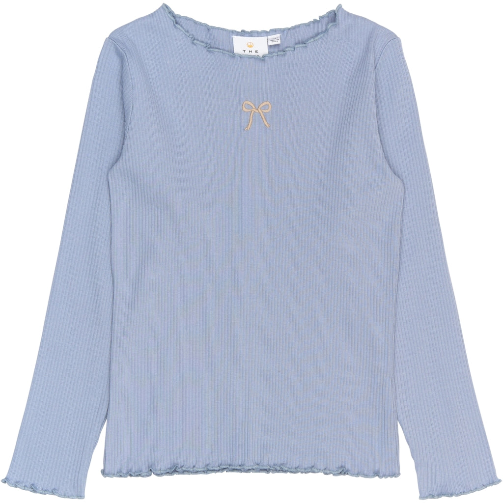 THE NEW TNRya Længærmet Rib Bluse Langærmet bluse Tempest