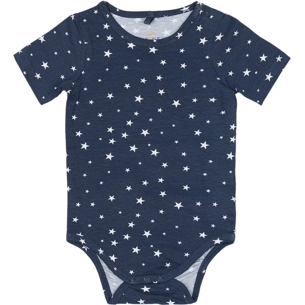 THE NEW SIBLINGS TNSBBaby Boys Basic Kortærmet Bodystocking Multi Pakke Bodystockings Multi Color Mood Indigo