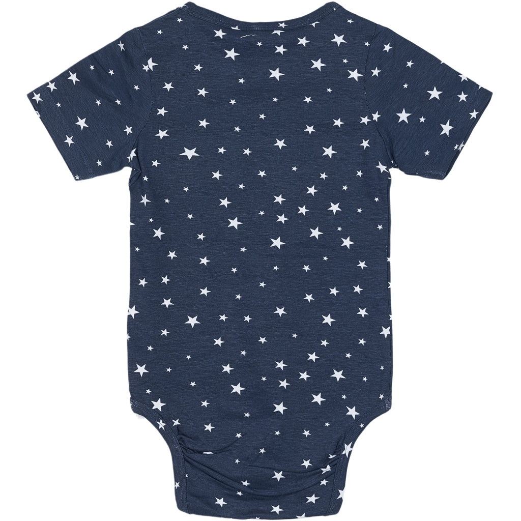 THE NEW SIBLINGS TNSBBaby Boys Basic Kortærmet Bodystocking Multi Pakke Bodystockings Multi Color Mood Indigo