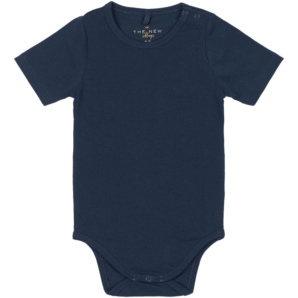 THE NEW SIBLINGS TNSBBaby Boys Basic Kortærmet Bodystocking Multi Pakke Bodystockings Multi Color Mood Indigo