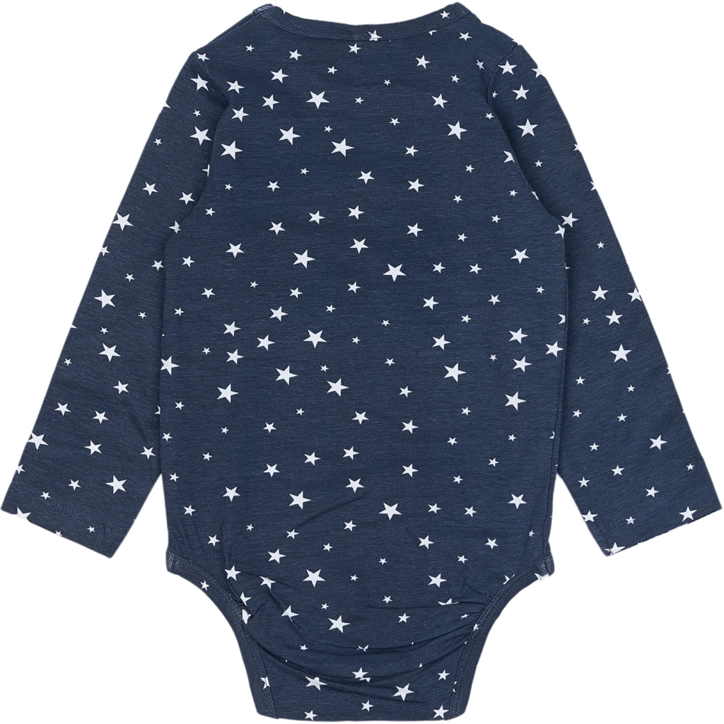 THE NEW SIBLINGS TNSBBaby Boys Basic Langærmet Bodystocking Multi Pakke Bodystockings Multi Color Mood Indigo