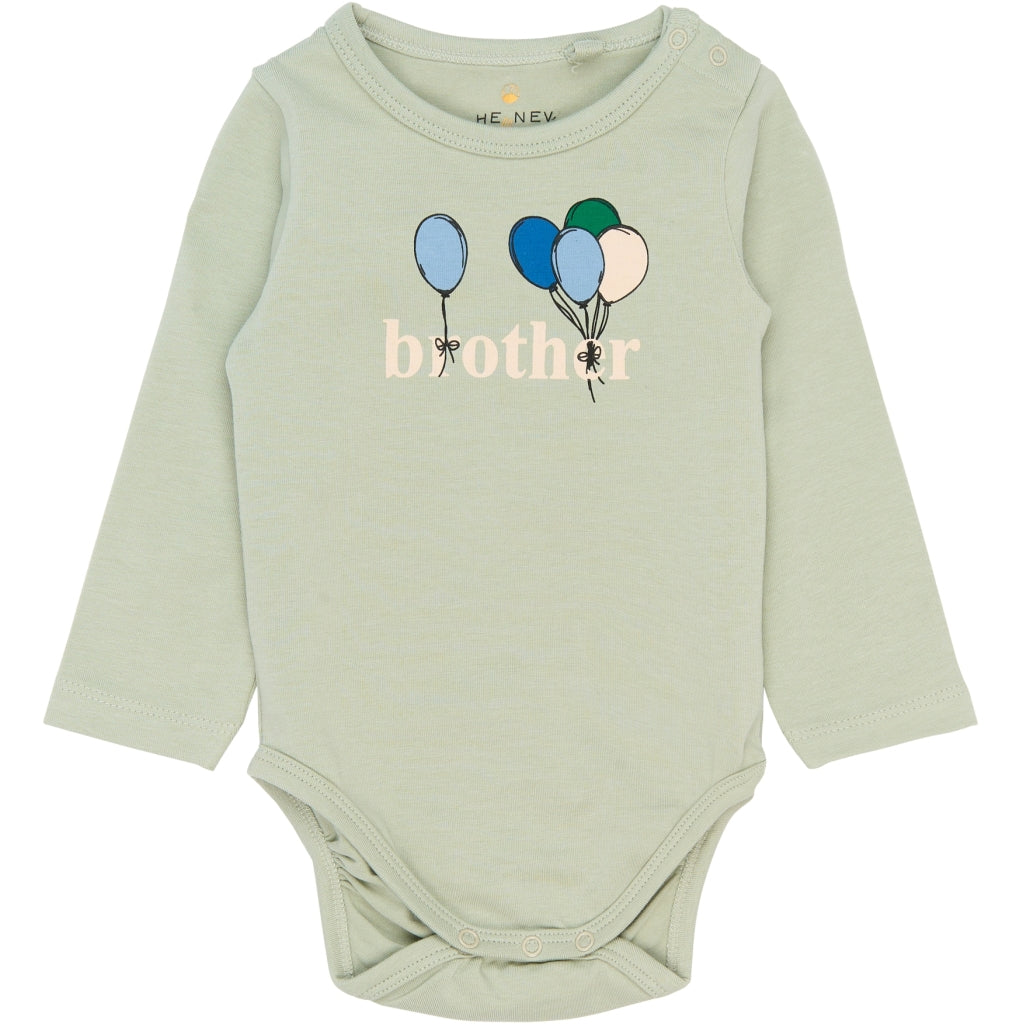 THE NEW SIBLINGS TNSBBrother Langærmet Bodystocking Bodystockings Aqua gray
