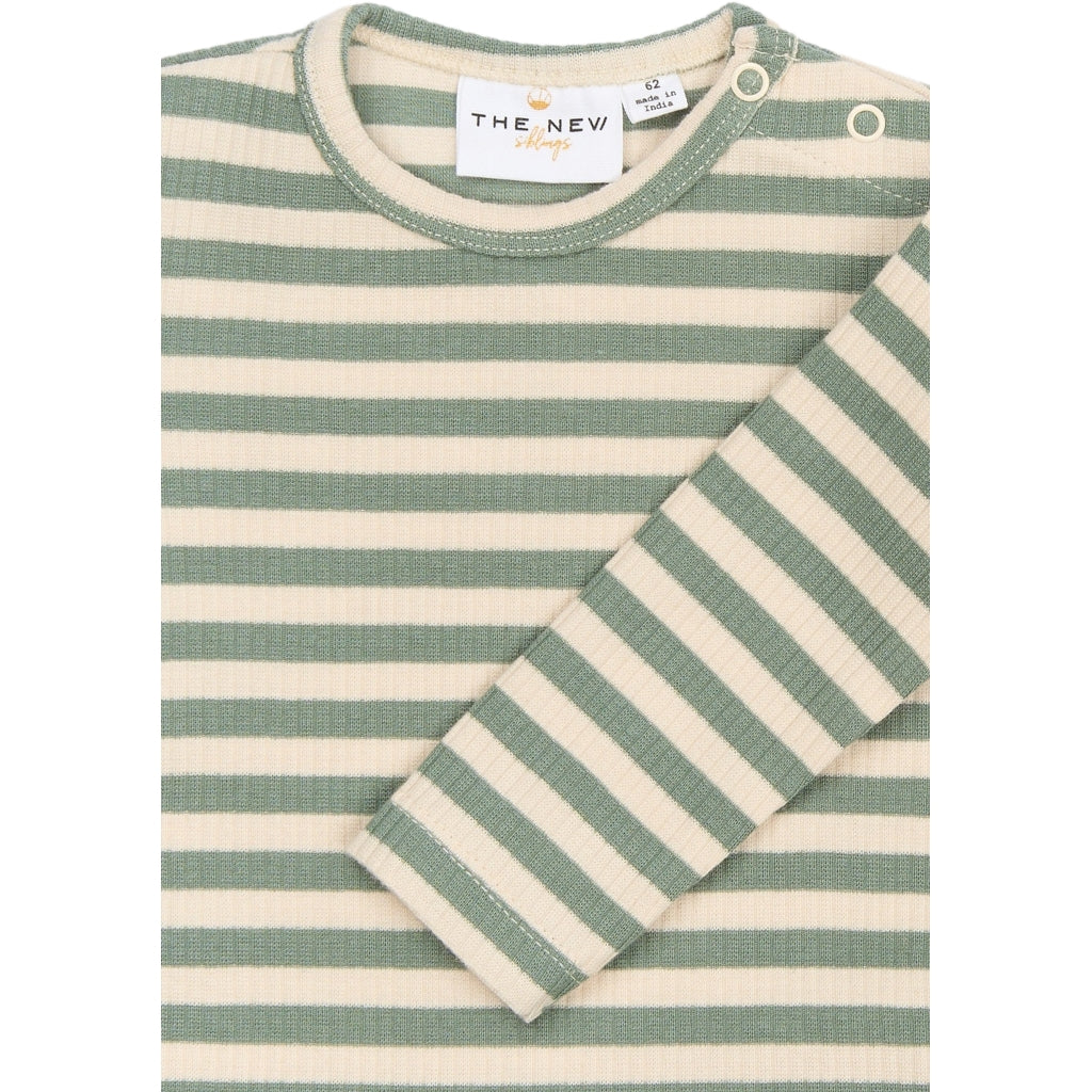 THE NEW SIBLINGS TNSBFro Langærmet Rib Bluse Langærmet bluse Lily Pad Striped