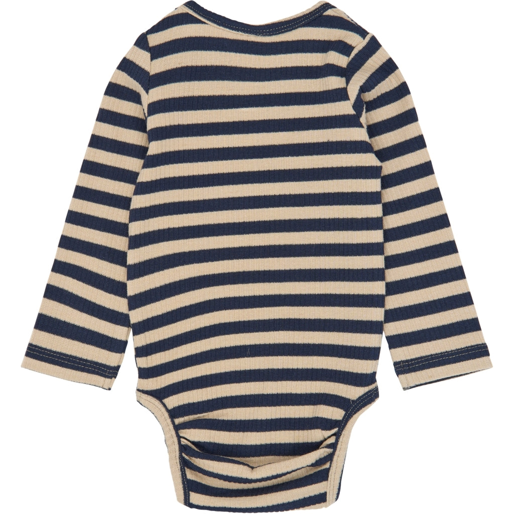 THE NEW SIBLINGS TNSBFro Langærmet Rib body Bodystockings Navy Blazer Striped