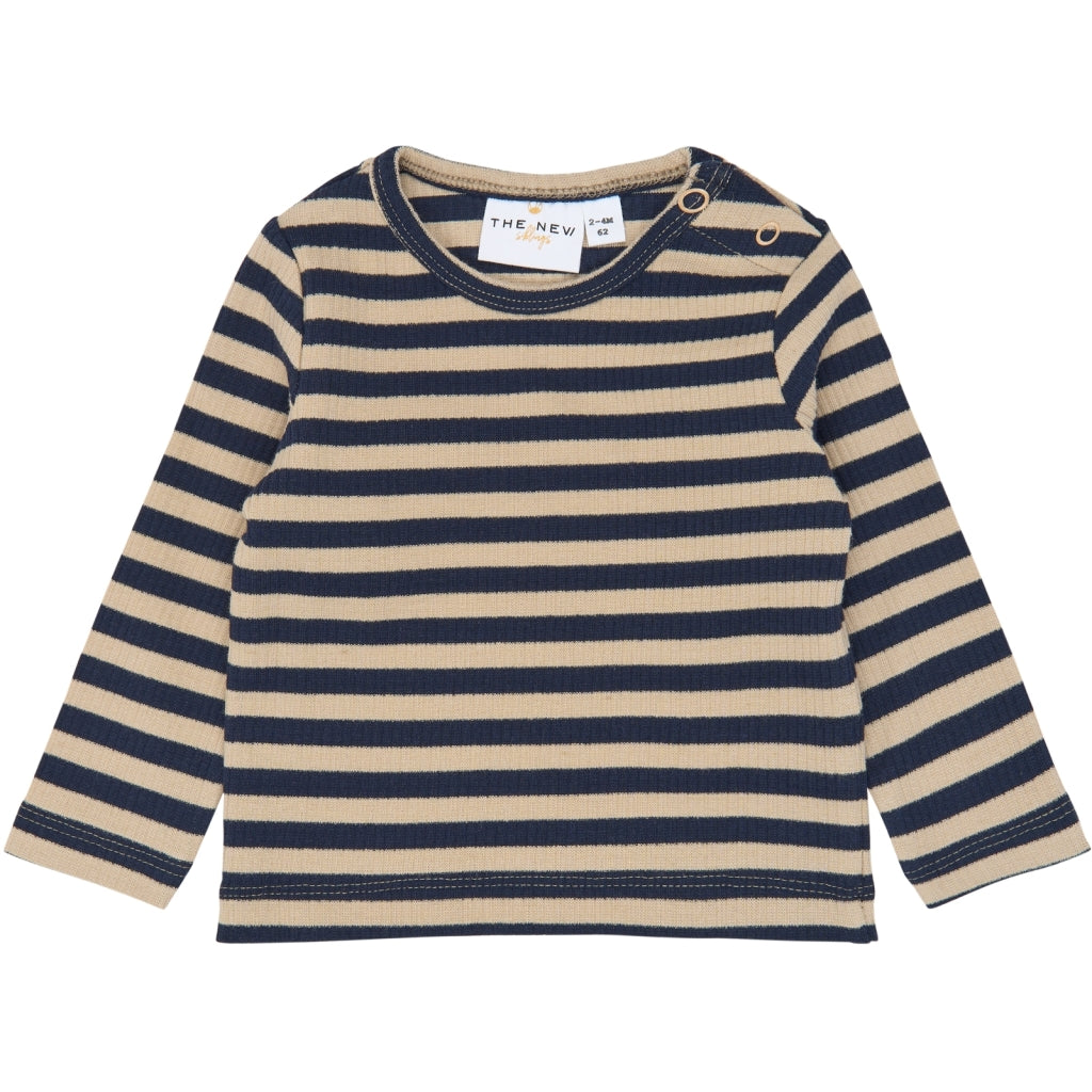 THE NEW SIBLINGS TNSBFro Langærmet rib T-shirt Langærmet bluse Navy Blazer Striped