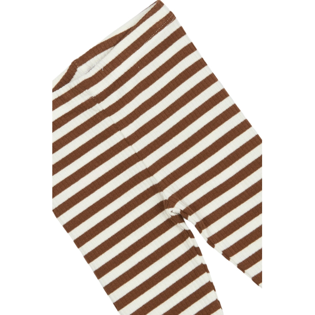 THE NEW SIBLINGS TNSBFro Rib Leggings Leggings Toffee Striped