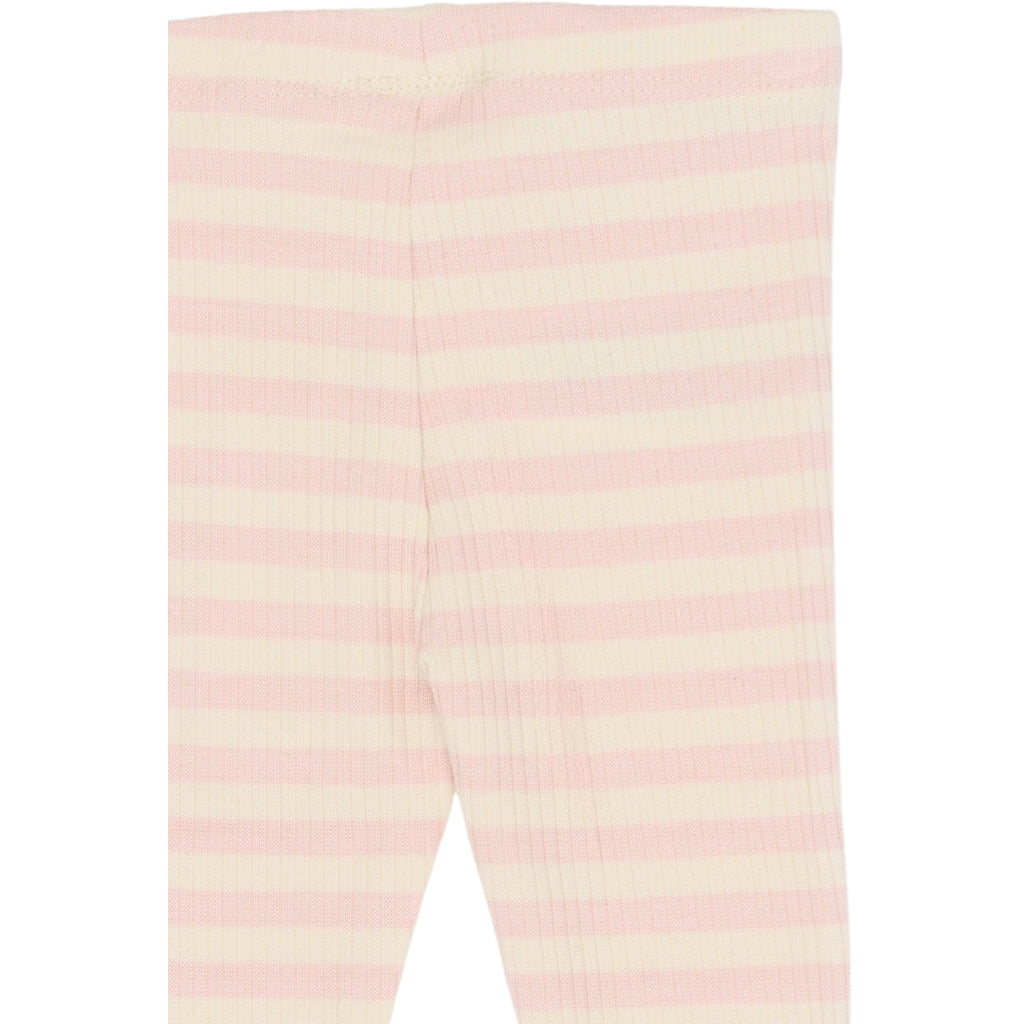 THE NEW SIBLINGS TNSBFro Rib Leggings Leggings Peach Whip Striped