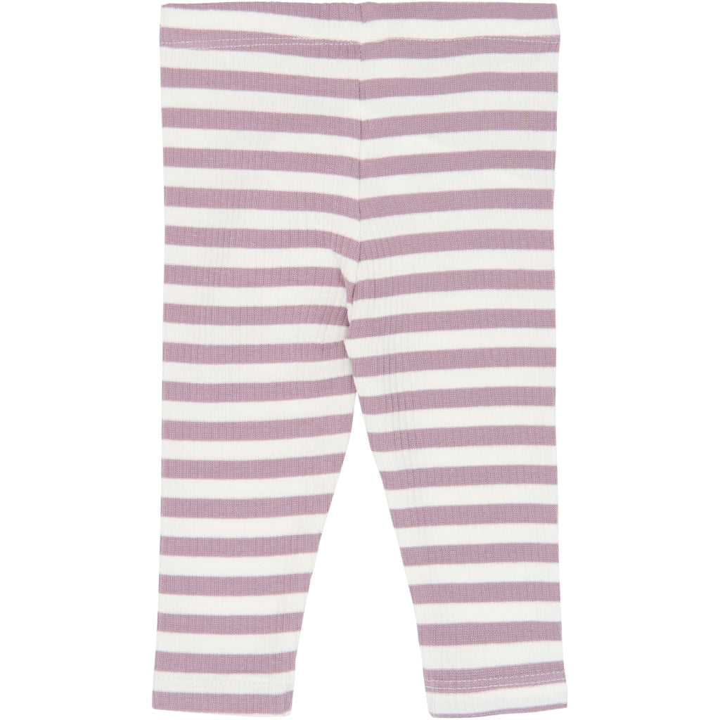 THE NEW SIBLINGS TNSBFro Rib leggings Leggings Elderberry-Gardenia Striped TN