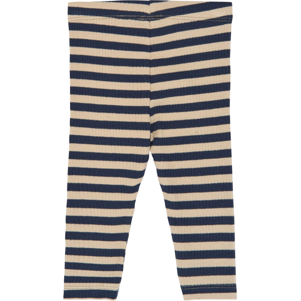 THE NEW SIBLINGS TNSBFro Rib leggings Leggings Navy Blazer Striped