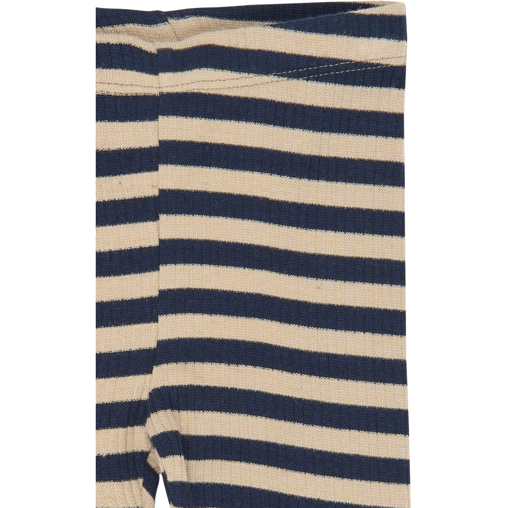 THE NEW SIBLINGS TNSBFro Rib leggings Leggings Navy Blazer Striped