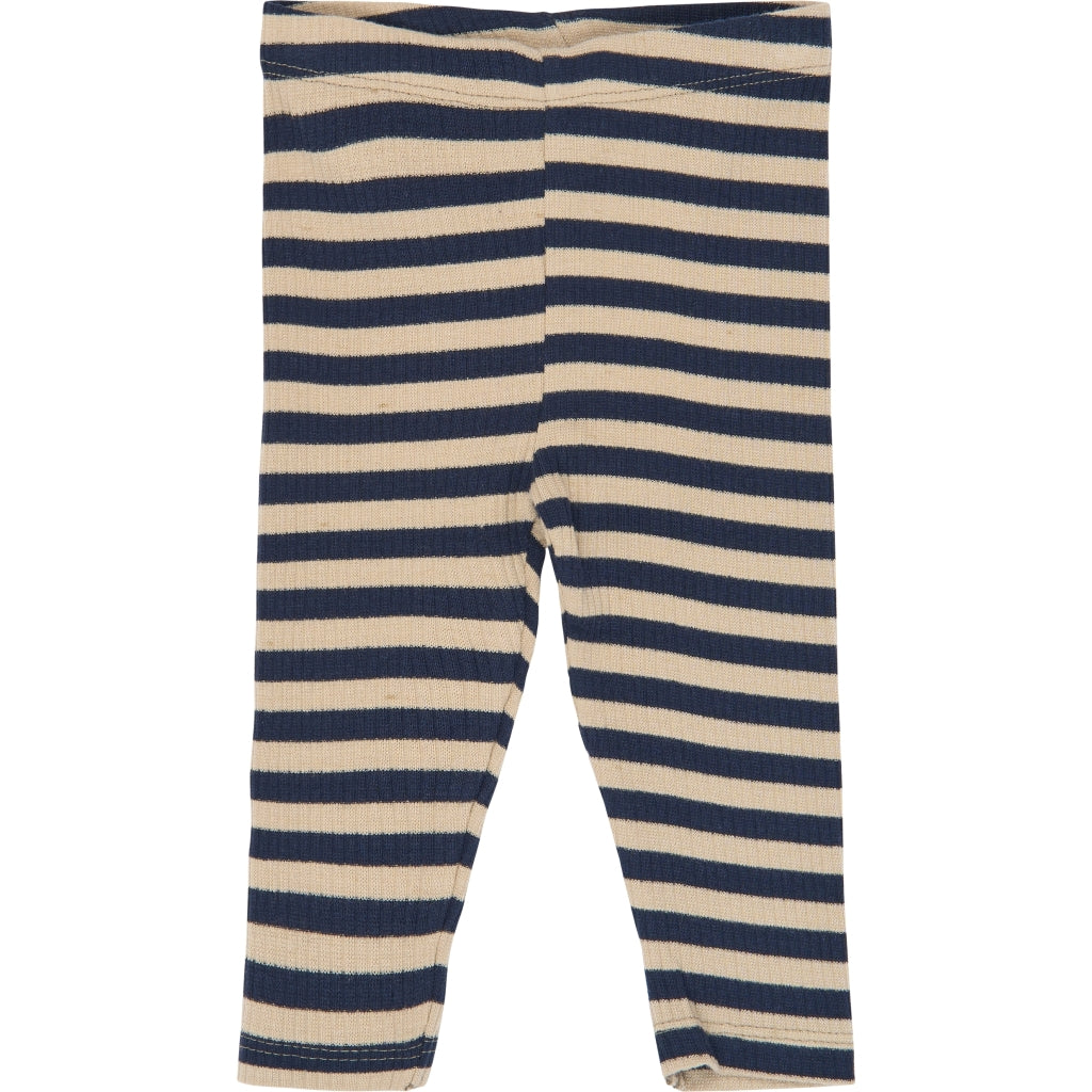 THE NEW SIBLINGS TNSBFro Rib leggings Leggings Navy Blazer Striped