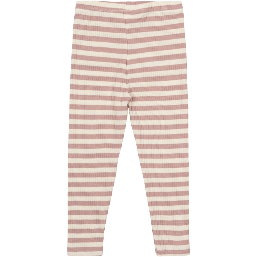 THE NEW SIBLINGS TNSBFro Unisex Rib Leggings Leggings Adobe Rose Striped