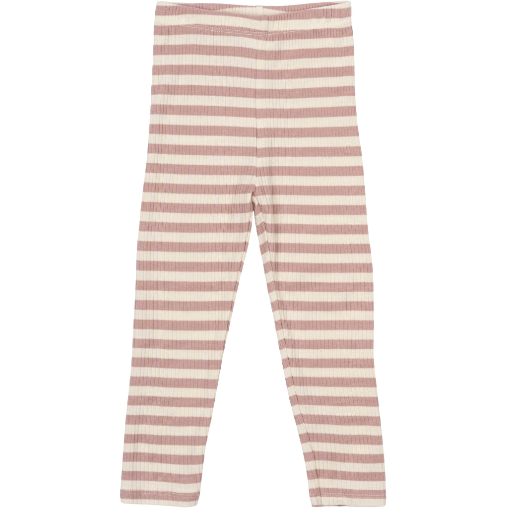 THE NEW SIBLINGS TNSBFro Unisex Rib Leggings Leggings Adobe Rose Striped