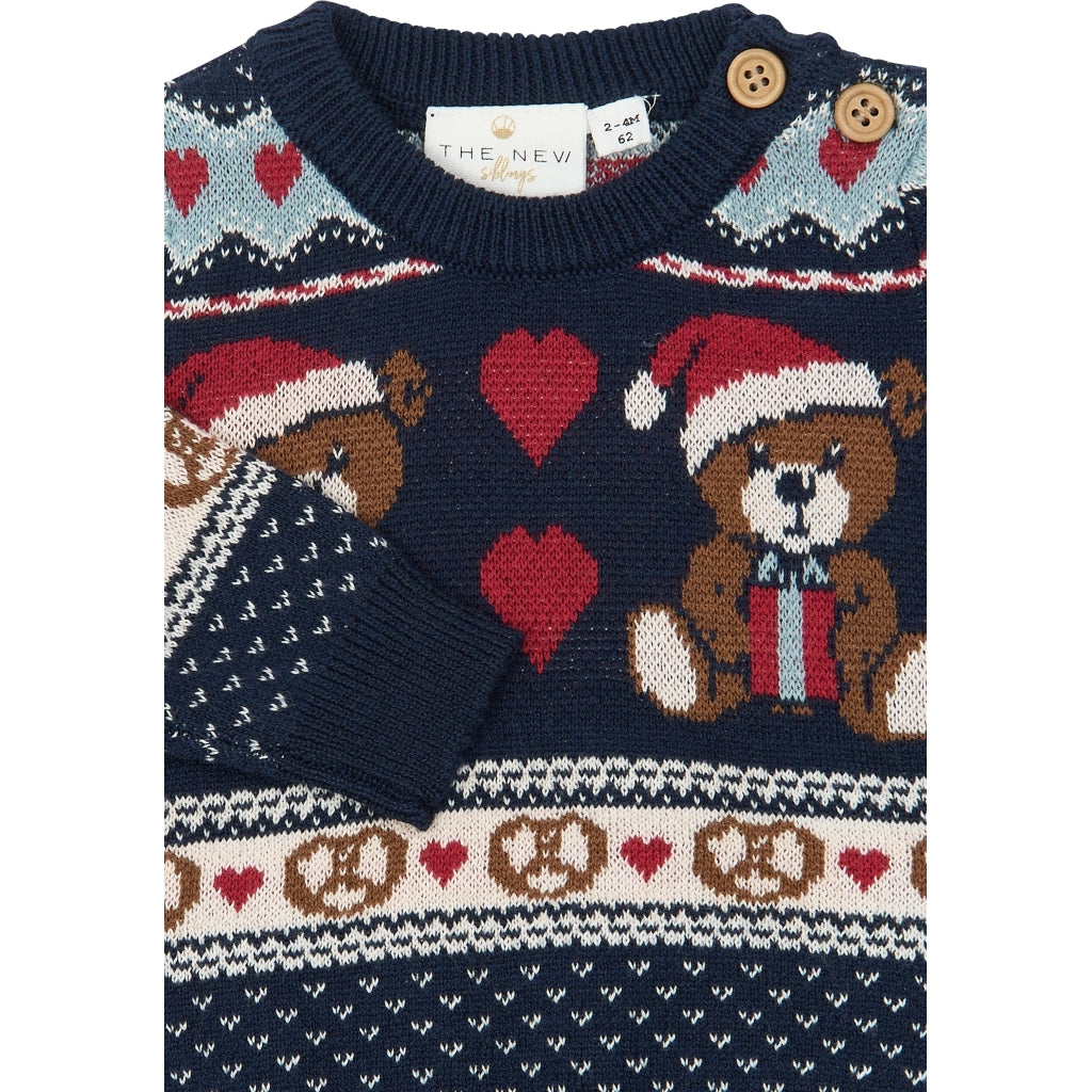 THE NEW SIBLINGS TNSBHoliday Jacquard Striktrøje Strik Multi Colour