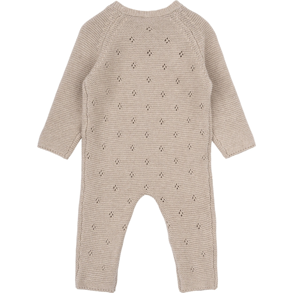 THE NEW SIBLINGS TNSBNata Unisex Knit Suit Strik Oatmeal Melange