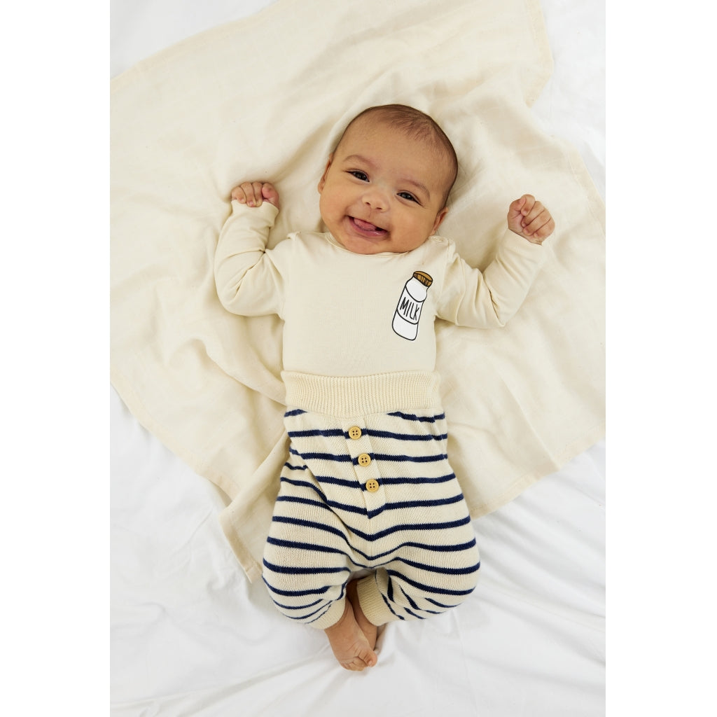 THE NEW SIBLINGS TNSBNorton Knit Bukser Strik Mood Indigo Striped