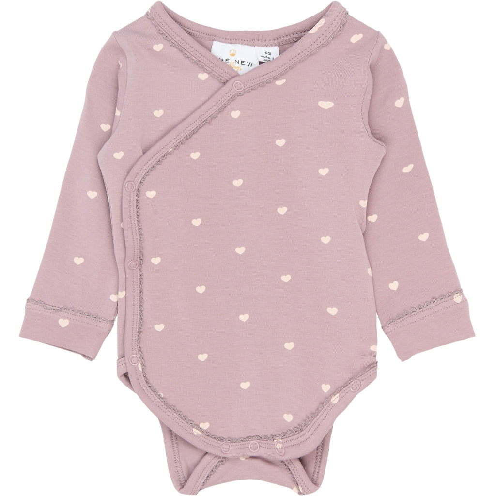 THE NEW SIBLINGS TNSBNova Langærmet Wrap Bodystocking Bodystockings Sea Fog AOP