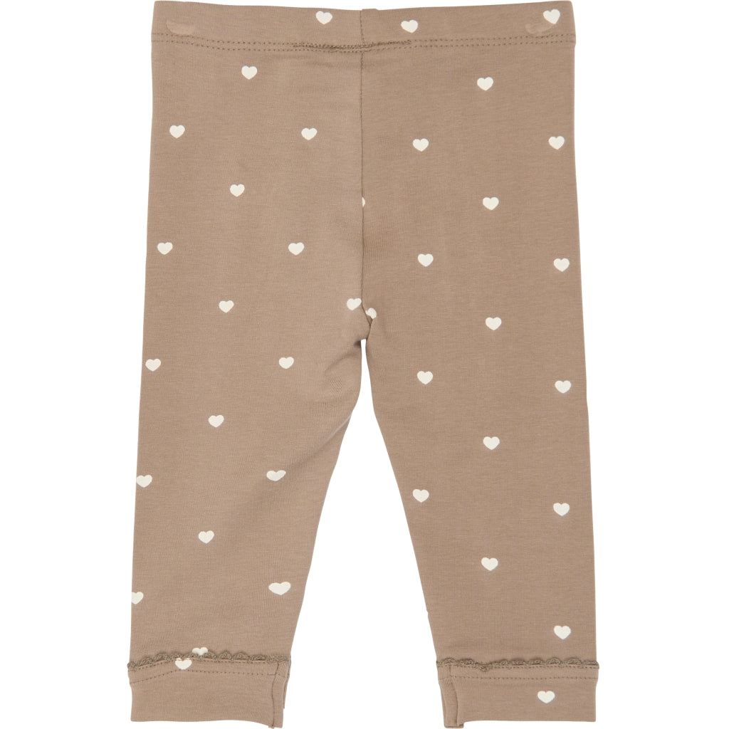 THE NEW SIBLINGS TNSBNova leggings Leggings Taupe Gray AOP TN