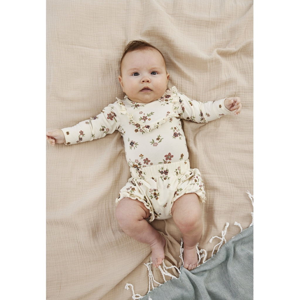 THE NEW SIBLINGS TNSBOlympia Langærmet Bodysuit Bodystockings White Swan AOP